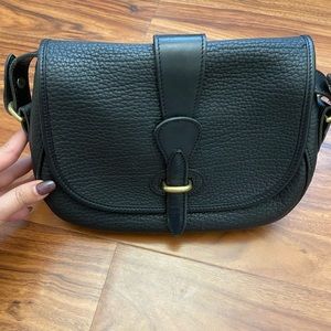 Vintage Dooney and Bourke Crossbody Purse - RARE - all black